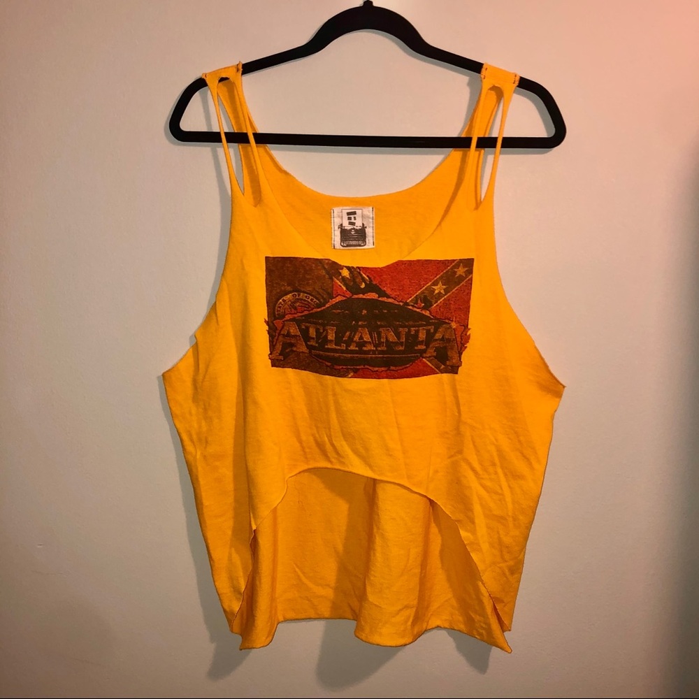 Vintage High Low Crop Top
